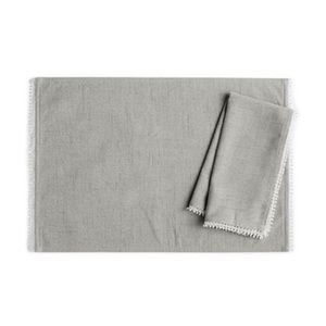 Lenox tablecloth 60x84 dove gray out of package